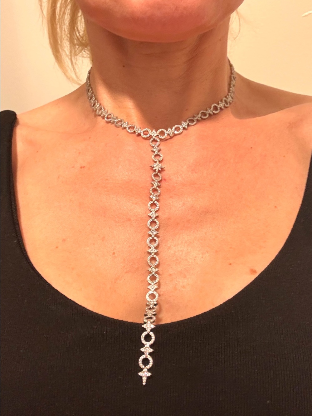 Silver Y-Style Necklace - Women Jewelry